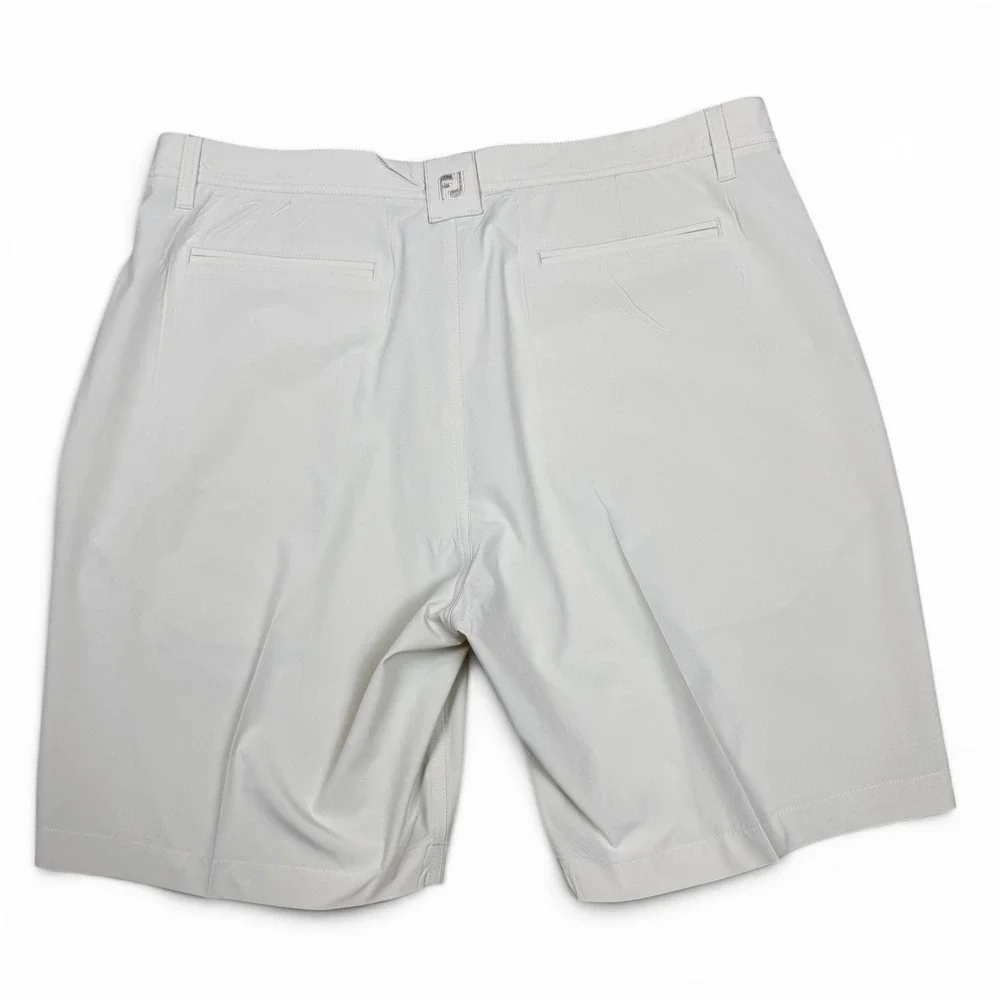 FootJoy Mens Performance Golf Shorts Beige Khaki W38 Stretch Flat Front FJ